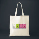 Bolsa Tote Arvin periodicamente mesa name tote bag<br><div class="desc">Arvin soletrou como Ar V I N (Argon Vanadium Iodine Nitrogen) em uma bolsa para o cientista em você. Não consegues encontrar o que queres?</div>