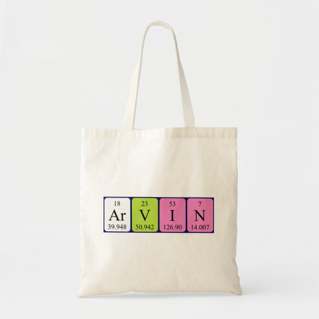 Bolsa Tote Arvin periodicamente mesa name tote bag (Frente)
