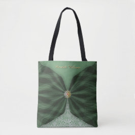 Bolsa Tote Árvore Botânica Personalizada em Joia Têxtil Ilusã