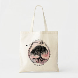 Bolsa Tote Árvore da Deusa Se Você Apenas Olhar de Rosa
