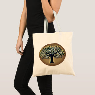 Bolsa Tote Árvore da vida Abstrato da arte