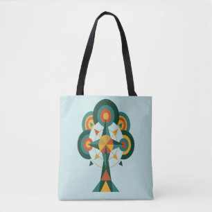 Bolsa Tote Árvore da Vida Arte Boho Mandala