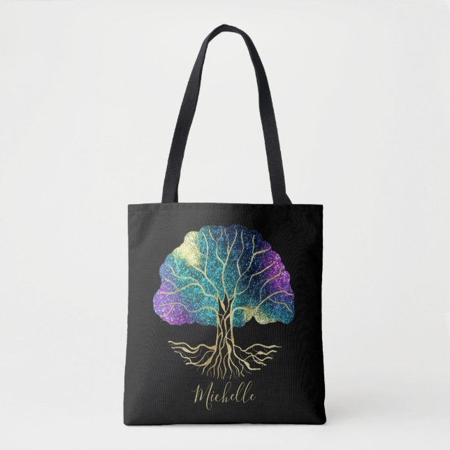 Bolsa Tote Árvore da Vida Celestial (Frente)