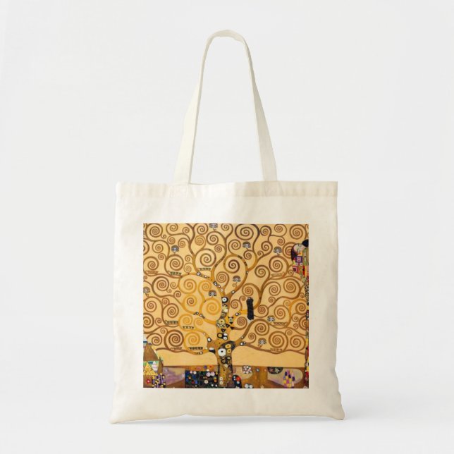 Bolsa Tote Árvore da Vida Gustav Klimt (Frente)