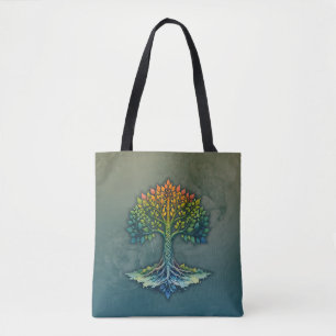 Bolsa Tote Árvore da Vida Mudando o Amanhecer