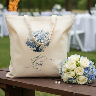 Bolsa Tote Árvore de Casamento Chinoiserie Motif A Noiva ID10