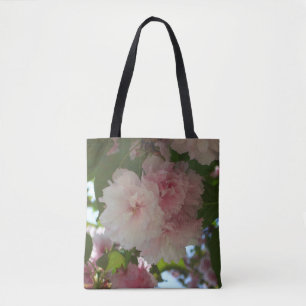 Bolsa Tote Árvore de cereja I Primavera Floral com duas flor