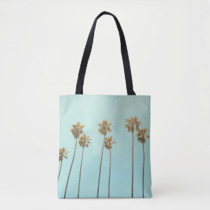 Bolsa Tote Árvore de coco de fotografia de baixo ângulo