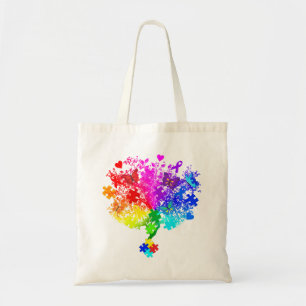 Bolsa Tote Árvore de Espectro Autismo