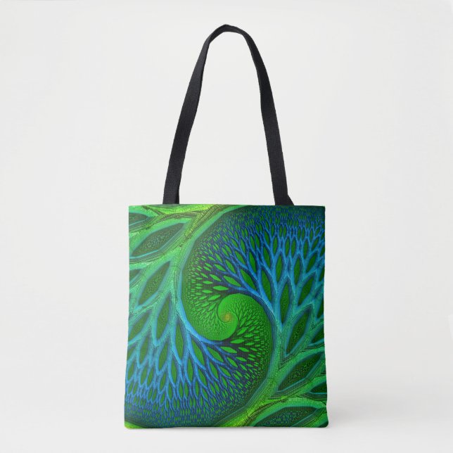 Bolsa Tote Árvore De Espiral Da Vida (Frente)