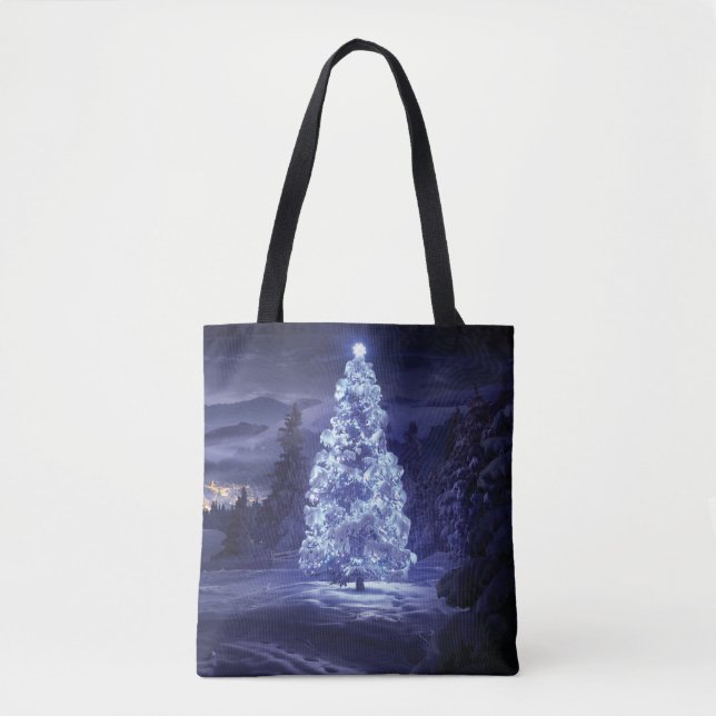 Bolsa Tote Árvore de Natal (Frente)