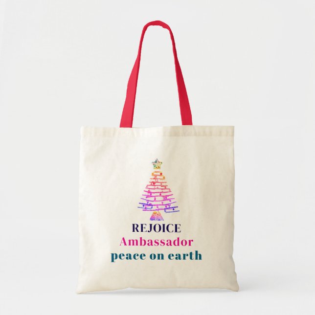 Bolsa Tote Árvore de Natal (Frente)