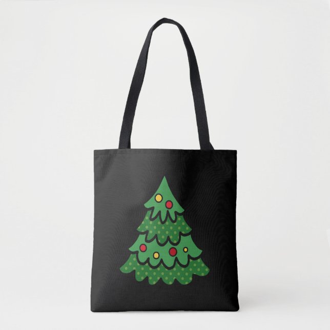 Bolsa Tote Árvore de Natal (Frente)