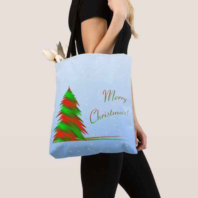 Bolsa Tote Árvore de Natal (Close Up)