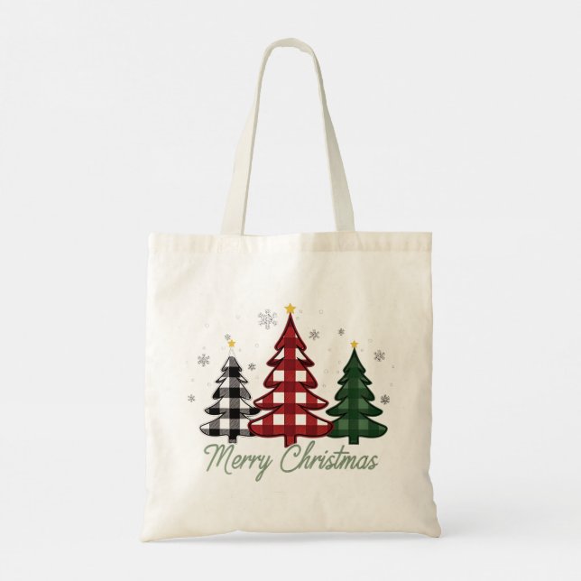 Bolsa Tote árvore de Natal (Verso)