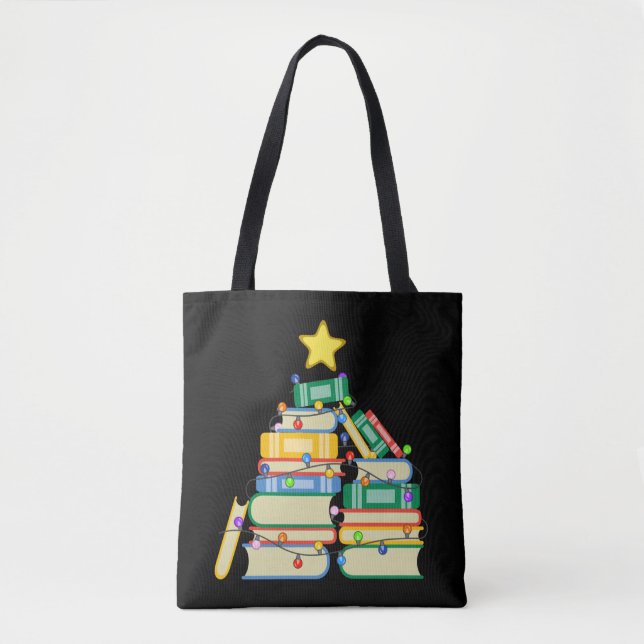 Bolsa Tote Árvore de Natal Bookie II (Frente)