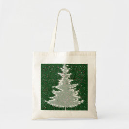 Bolsa Tote Árvore de Natal Brilho Invernal Encantado