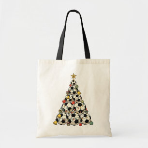 Bolsa Tote Árvore de Natal de Futebol