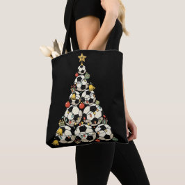 Bolsa Tote Árvore de Natal de Futebol