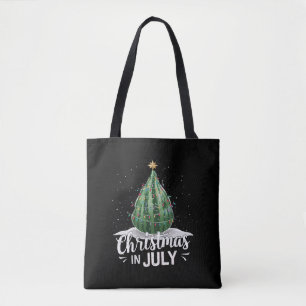 Bolsa Tote Árvore de Natal de Melancia Natal em Julho Verão