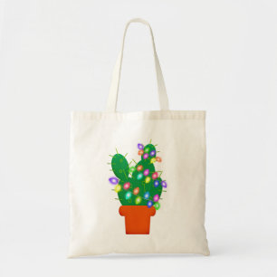 Bolsa Tote árvore de natal do cacto