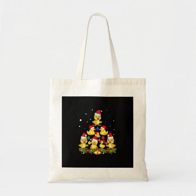 Bolsa Tote Árvore de Natal Duck (Frente)