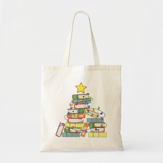Bolsa Tote Árvore de Natal I Bookie (Frente)