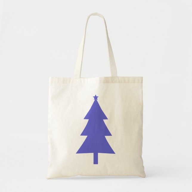 Bolsa Tote Árvore de Natal Silhouette 4 (Frente)
