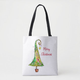 Bolsa Tote Árvore de Natal Whimsic