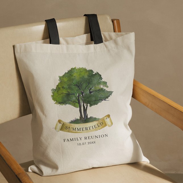 Bolsa Tote Árvore de Reunião Familiar Equipe de Primos Corres (Genealogy Tree Family Reunion Black Handles Tote Bag)