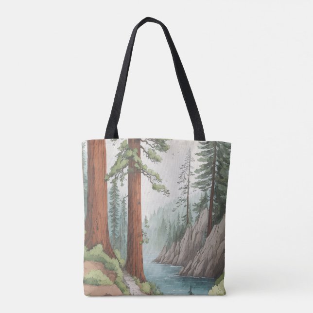 Bolsa Tote Árvore de Sequoia (Verso)