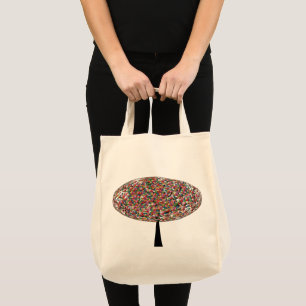 Bolsa Tote Árvore do Jelly Bean reutilizável