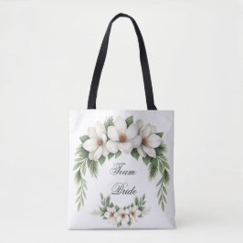 Bolsa Tote Árvore do pinheiro do Casamento no inverno Magnoli