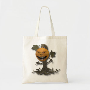 Bolsa Tote Árvore feliz da abóbora do Dia das Bruxas