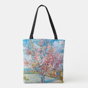 Bolsa Tote Árvore Flor de Pêssego, Van Gogh