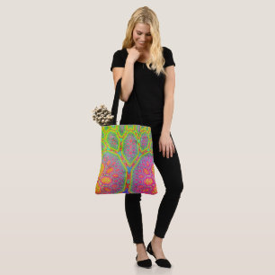 Bolsa Tote Árvore Fractal Geométrica Matemática Funky Groovy