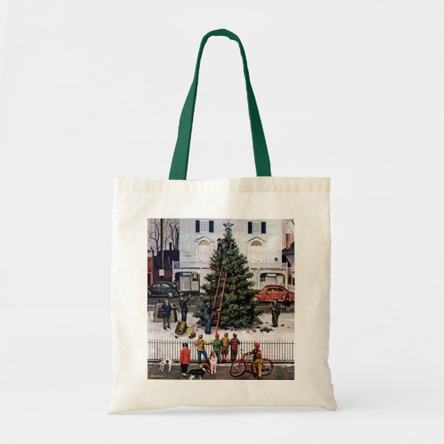 Bolsa Tote Árvore na Praça da Cidade (Frente)