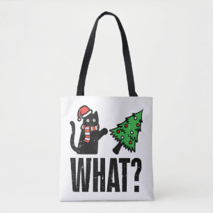 Bolsa Tote Árvore Natal Dançando Xmas Engraçado