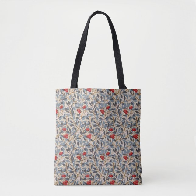 Bolsa Tote Árvore Redberry, William Morris (Frente)