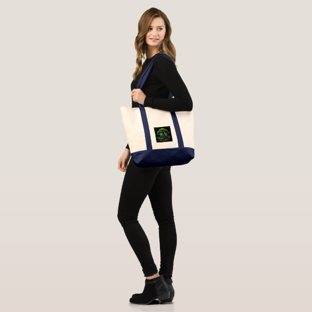 Bolsa Tote Árvore Verde (Frente (modelo))