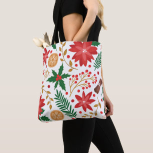 Bolsa Tote Árvore Verde Pine de Natal Moderna
