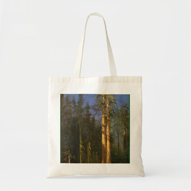 Bolsa Tote Árvores da sequóia vermelha por Albert Bierstadt (Frente)