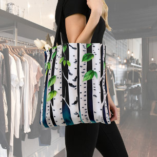 Bolsa Tote Árvores de Aspen de Aquarela