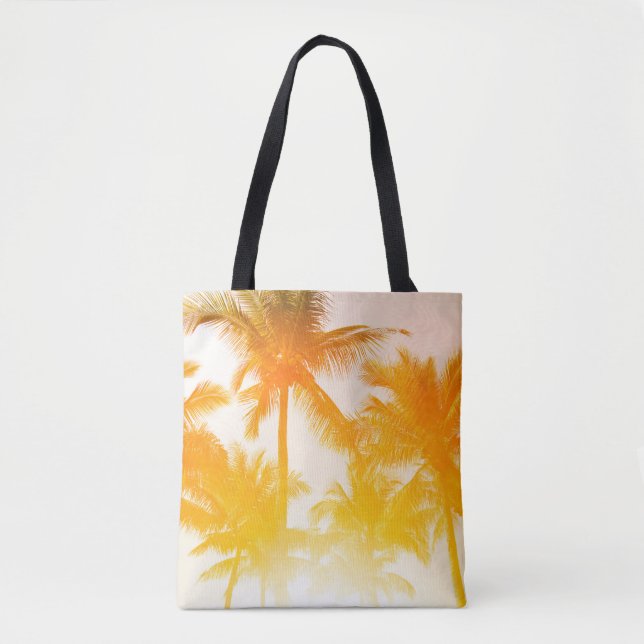 Bolsa Tote Árvores de coco verdes (Frente)