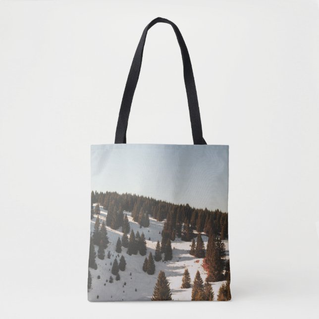 BOLSA TOTE ÁRVORES DE PINOS VERDES (Frente)