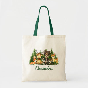 Bolsa Tote Árvores Florestais de Animais da Floresta de Core