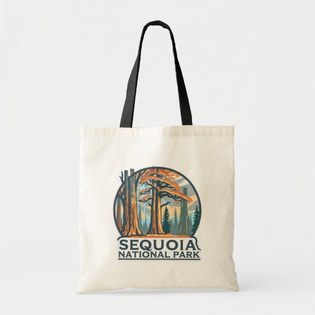 Bolsa Tote Árvores Gigantes de Sequoia do Parque Nacional Seq (Frente)