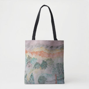 Bolsa Tote Árvores Na Banheira De Banho