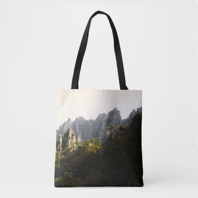 BOLSA TOTE ÁRVORES VERDES PERTO DO CLIFF (Frente)