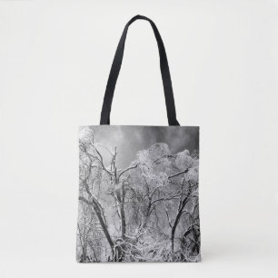 Bolsa Tote árvores vestem inverno